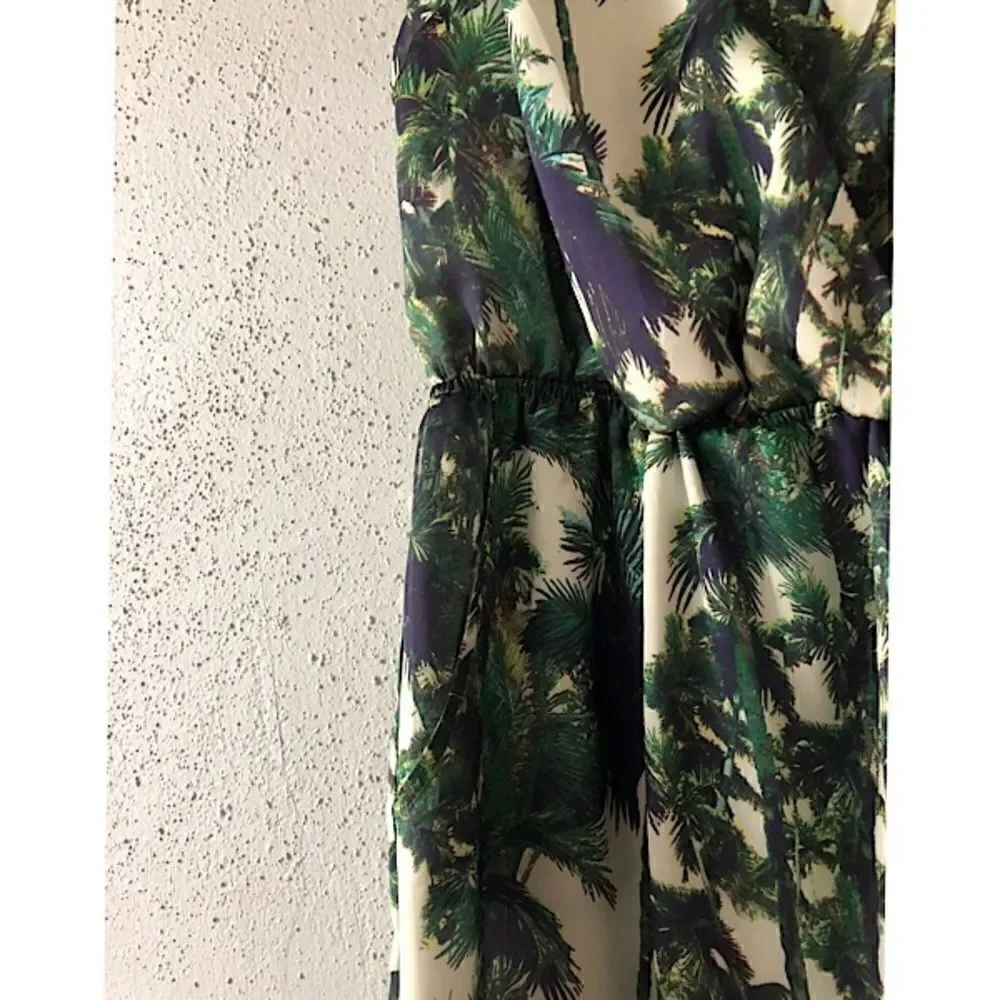 Forever 21 Palm Tree Dress Size Small - Picture 6 of 8